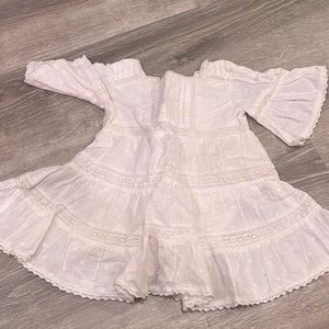 Zara babygirl white dress